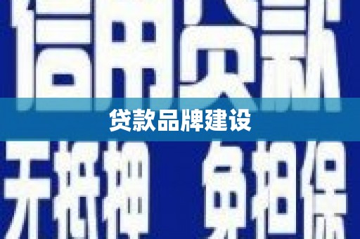 碑林贷款品牌建设