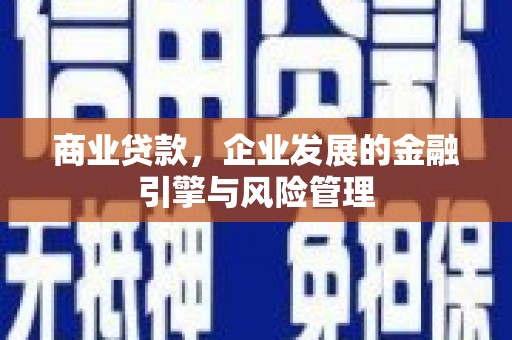 碑林商业贷款，企业发展的金融引擎与风险管理