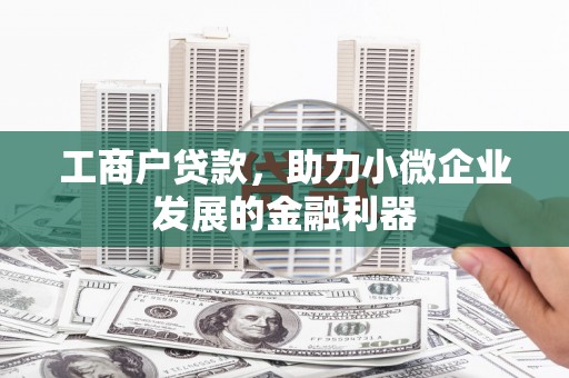 碑林工商户贷款，助力小微企业发展的金融利器