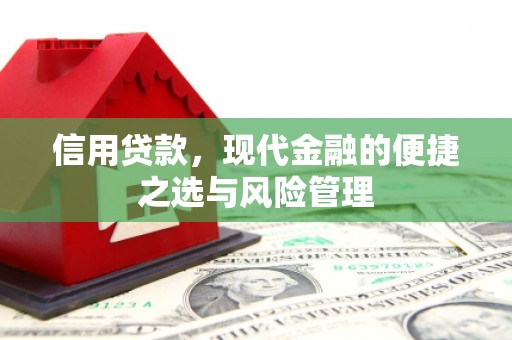 碑林信用贷款，现代金融的便捷之选与风险管理