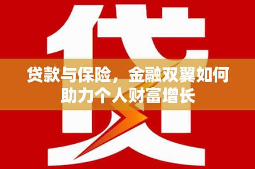 碑林贷款与保险，金融双翼如何助力个人财富增长