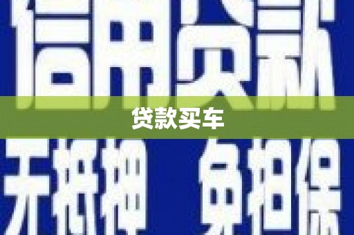 碑林贷款买车