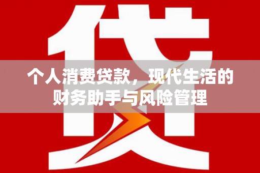 碑林个人消费贷款，现代生活的财务助手与风险管理