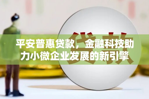 碑林平安普惠贷款，金融科技助力小微企业发展的新引擎