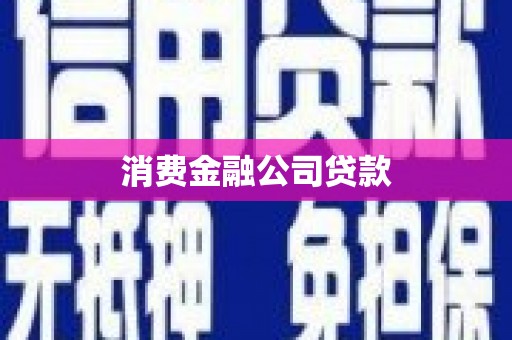 碑林消费金融公司贷款