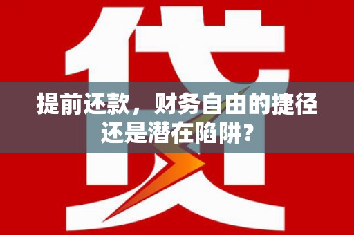 碑林提前还款，财务自由的捷径还是潜在陷阱？