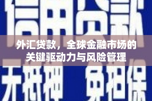 碑林外汇贷款，全球金融市场的关键驱动力与风险管理