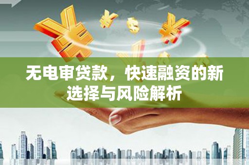 碑林无电审贷款，快速融资的新选择与风险解析