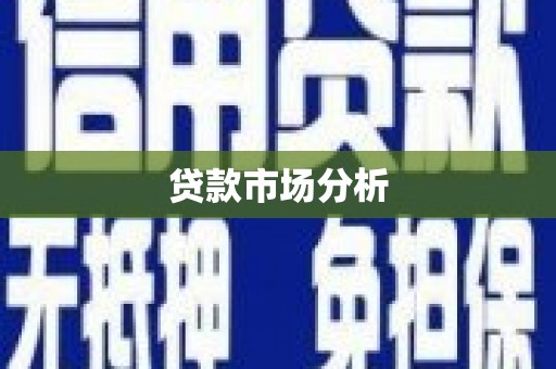 碑林贷款市场分析