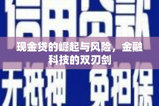 碑林现金贷的崛起与风险，金融科技的双刃剑