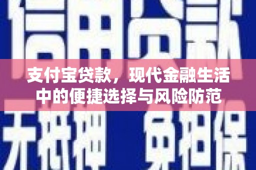 碑林支付宝贷款，现代金融生活中的便捷选择与风险防范