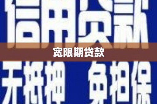 碑林宽限期贷款
