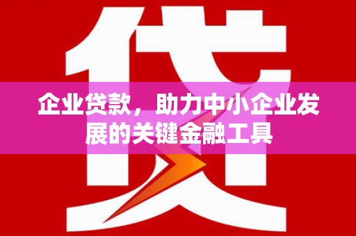 碑林企业贷款，助力中小企业发展的关键金融工具