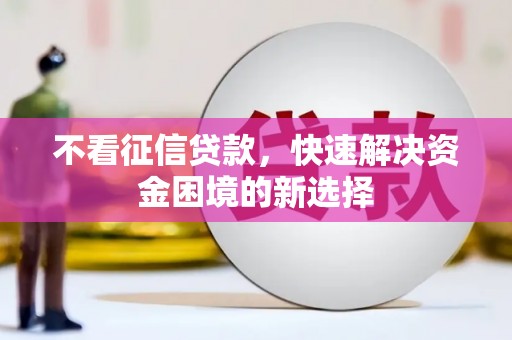 碑林不看征信贷款，快速解决资金困境的新选择