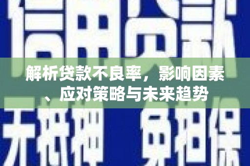 碑林解析贷款不良率，影响因素、应对策略与未来趋势