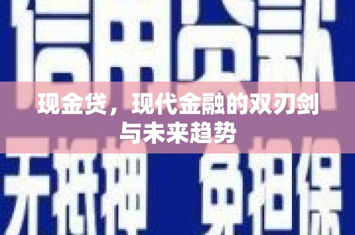 碑林现金贷，现代金融的双刃剑与未来趋势