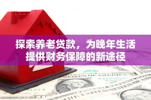 碑林探索养老贷款，为晚年生活提供财务保障的新途径