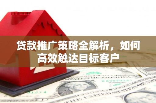 碑林贷款推广策略全解析，如何高效触达目标客户