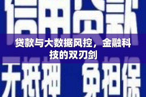 碑林贷款与大数据风控，金融科技的双刃剑