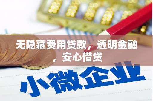 碑林无隐藏费用贷款，透明金融，安心借贷