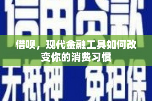 碑林借呗，现代金融工具如何改变你的消费习惯