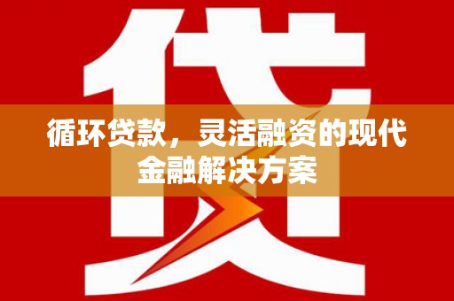碑林循环贷款，灵活融资的现代金融解决方案