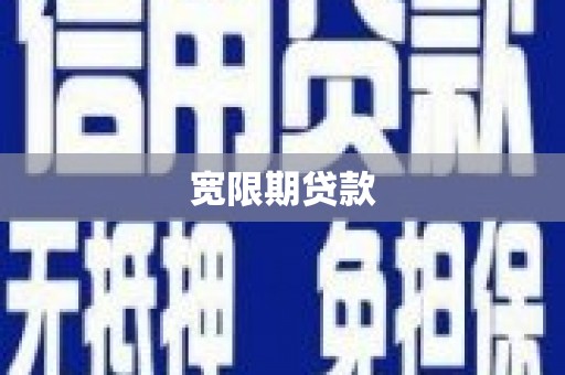 碑林宽限期贷款