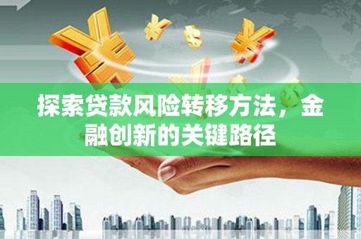 碑林探索贷款风险转移方法，金融创新的关键路径