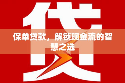 碑林保单贷款，解锁现金流的智慧之选