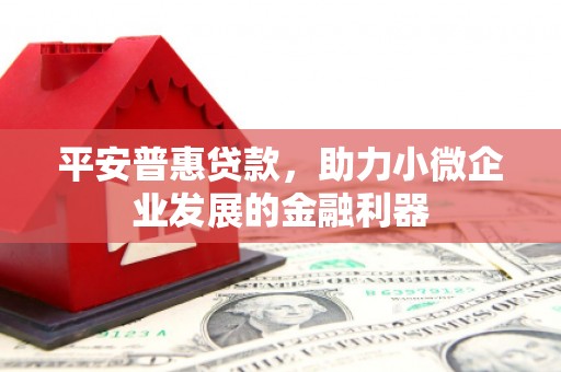 碑林平安普惠贷款，助力小微企业发展的金融利器