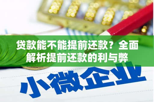 碑林贷款能不能提前还款？全面解析提前还款的利与弊