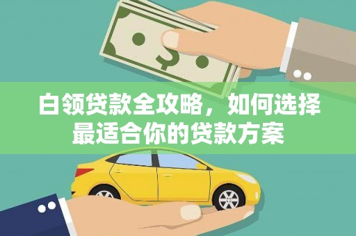 碑林白领贷款全攻略，如何选择最适合你的贷款方案