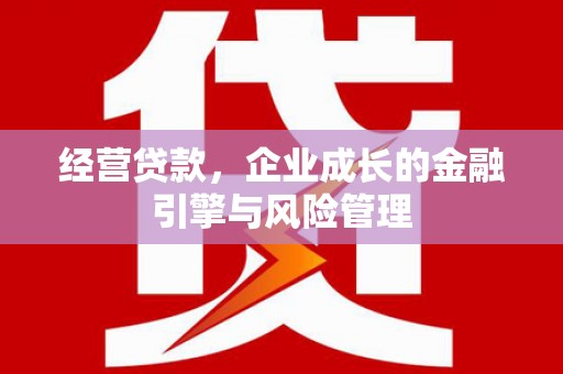 碑林经营贷款，企业成长的金融引擎与风险管理